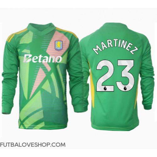 Dres Aston Villa Emiliano Martinez #23 Brankarsky Domáci 2024-25 Dlhy Rukáv